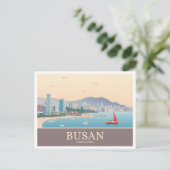 Carte Postale Busan Corée du Sud Voyage Pastel (Debout devant)