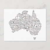 Carte Postale Busfire Special Edition Aussie Slang Map (Devant)