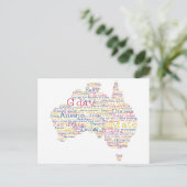 Carte Postale Busfire Special Edition Aussie Slang Map (Debout devant)