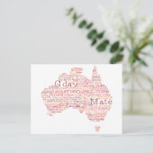 Carte Postale Busfire Special Edition Aussie Slang Map (Debout devant)