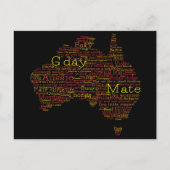 Carte Postale Busfire Special Edition Aussie Slang Map (Devant)