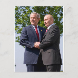 Carte Postale Bush et Poutine