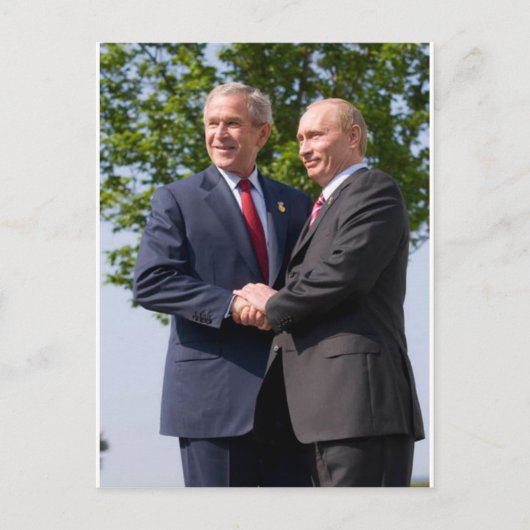 Carte Postale Bush et Poutine (Devant)