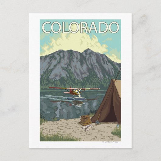 Carte Postale Bush Plane Fishing Colorado (Devant)