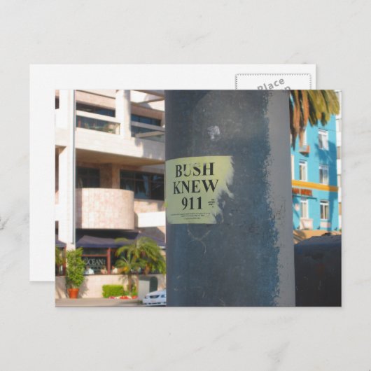 Carte Postale "bush savait. ..." (Devant / Derrière)