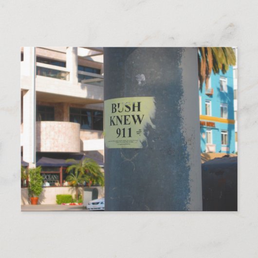 Carte Postale "bush savait. ..." (Devant)