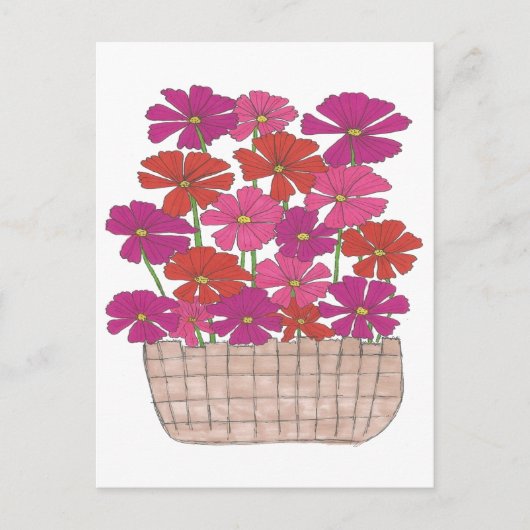 Carte Postale Bushel of Bright Cosmos (Devant)