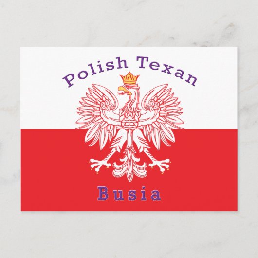 Carte Postale Busia Texane Polonaise (Devant)