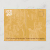 Carte Postale Business Autumn Oak Tree Feuille Bon thanksgiving (Dos)