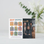 Carte Postale Business Corporate Christmas Holiday CUSTOM Photo (Debout devant)