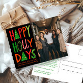 Carte Postale Business Corporate Christmas Holiday CUSTOM Photo