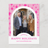 Carte Postale Business Corporate Holiday Stars CUSTOM Arch PHOTO (Devant)