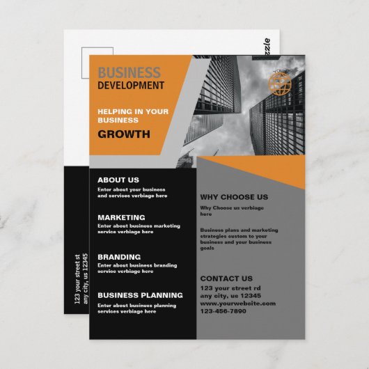 Carte Postale Business Development (Devant / Derrière)