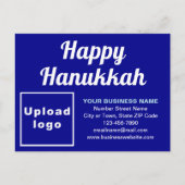Carte postale Business Hanoukka Blue Holiday (Devant)