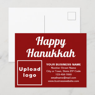 Carte postale Business Hanoukka Red Holiday