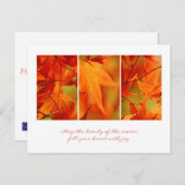 Carte postale Business Thanksgiving / pour les cli (Devant / Derrière)