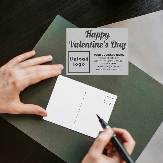 Carte postale Business Valentine Grey Holiday