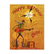 Carte postale Busker Birthday