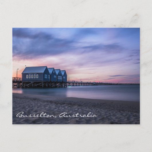 Carte Postale Busselton Jetty at Dusk Postcard (Devant)