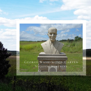 Carte Postale Bust of George Washington Carver, Carver Trail
