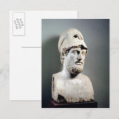 Carte Postale Bust of Pericles copie d'un original grec (Devant / Derrière)