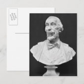 Carte Postale Buste d'Auguste Vacquerie (Devant / Derrière)