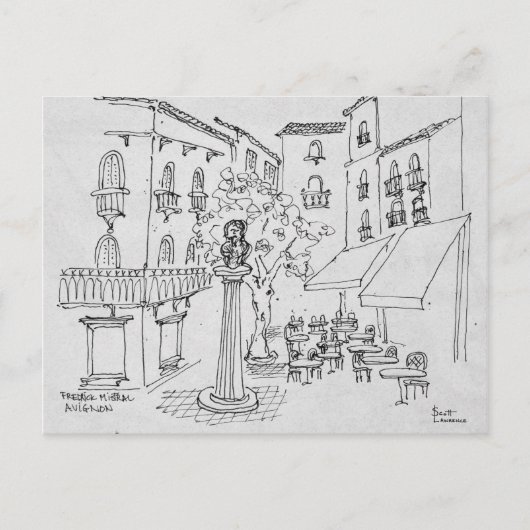 Carte Postale Buste de Frédéric Mistral | Avignon, France (Devant)