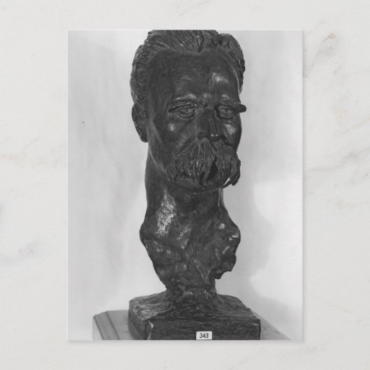 Carte Postale Buste de Friedrich Nietzsche allemand (Devant)