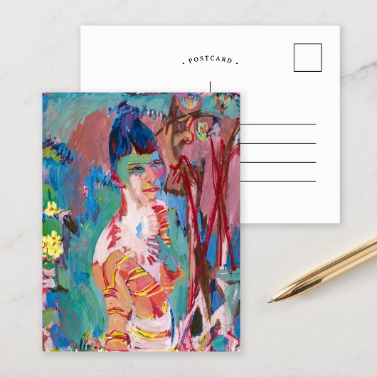 Carte Postale Buste de jeune fille de couleur | Albert Müller