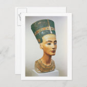 Carte Postale Buste de la reine Nefertiti, du studio de la sc (Devant / Derrière)