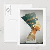 Carte Postale Buste de la reine Nefertiti, vue latérale, de l'st (Devant / Derrière)