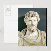 Carte Postale Buste de l'empereur Septimus Severus (Devant / Derrière)