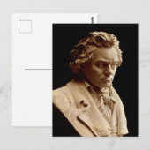 Carte Postale Buste de Ludwig van Beethoven (Devant / Derrière)