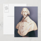 Carte Postale Buste du cardinal Richelieu c.1642 (Devant / Derrière)