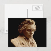 Carte Postale buste statue de Beethoven (Devant / Derrière)