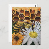 Carte Postale Busy Bee (Devant / Derrière)