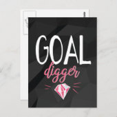 Carte Postale But Digger, fille motivée (Devant / Derrière)