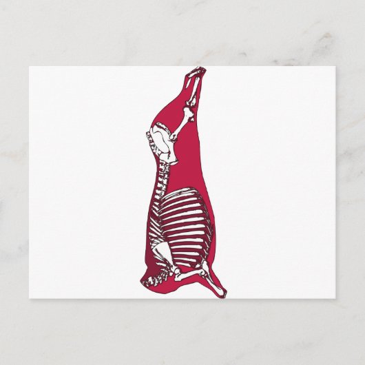 CARTE POSTALE BUTCHER ANATOMY (Devant)