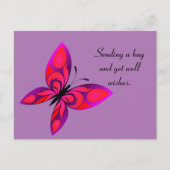 Carte Postale Butfly Get Well (Devant)
