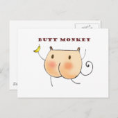 Carte Postale Butt Monkey (Devant / Derrière)