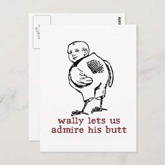 Carte postale Butt Wally (Devant / Derrière)