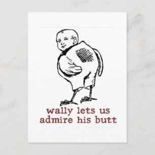 Carte postale Butt Wally