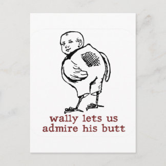 Carte postale Butt Wally