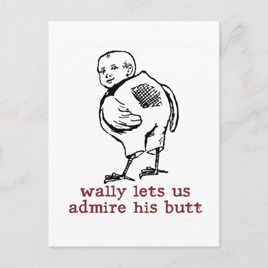 Carte postale Butt Wally (Devant)