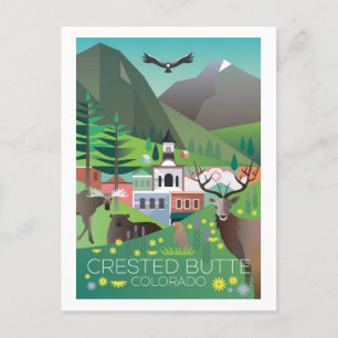Carte postale Butte Crested