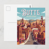 Carte Postale Butte États-Unis (Devant / Derrière)