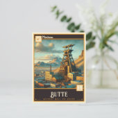 Carte Postale Butte, Montana | VINTAGE (Debout devant)