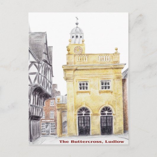 Carte Postale Buttercross, Ludlow (Devant)