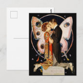 Carte Postale “Butterfly Couple” by FX Leyendecker (Devant / Derrière)