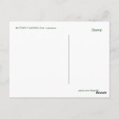 Carte Postale BUTTERFLY GARDEN PC5 Design (Dos)